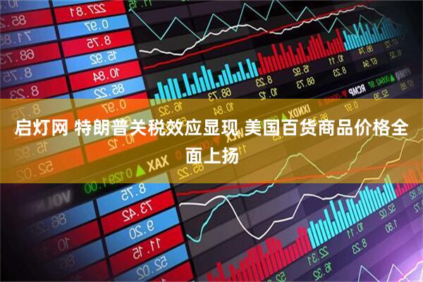 启灯网 特朗普关税效应显现 美国百货商品价格全面上扬