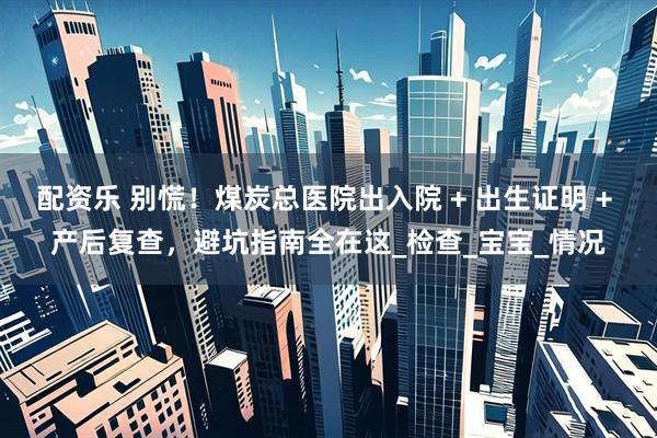 配资乐 别慌！煤炭总医院出入院 + 出生证明 + 产后复查，避坑指南全在这_检查_宝宝_情况