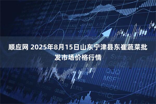 顺应网 2025年8月15日山东宁津县东崔蔬菜批发市场价格行情