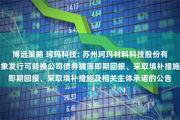 博远策略 珂玛科技: 苏州珂玛材料科技股份有限公司关于向不特定对象发行可转换公司债券摊薄即期回报、采取填补措施及相关主体承诺的公告